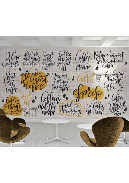Coffee Kafe Tarz Duvar Kağıdı