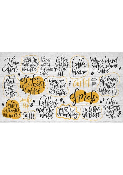 Coffee Kafe Tarz Duvar Kağıdı fiyatları