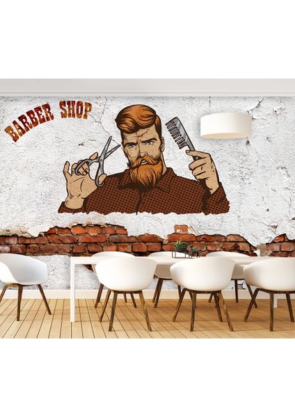 Kuaför Berber Salonları Için Duvar Kağıdı