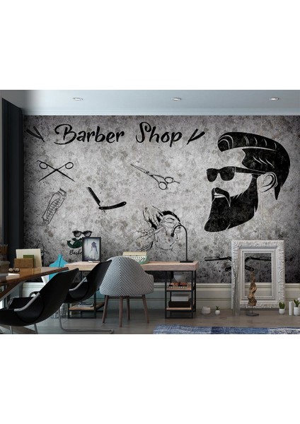 Kuaför Berber Salonları Için Duvar Kağıdı