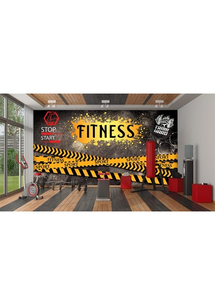 Spor Salonu Fitness Gym Duvar Kağıdı