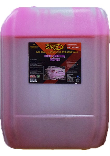 %50 Cilalı Pink Oto Yıkama Şampuanı