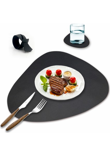 Suni Deri Amerikan Servis 2 KİŞİLİK SIYAH 52802