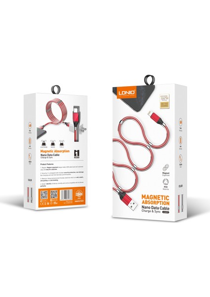 Ldnıo Manyetik Veri Kablosu Lightning-LS491