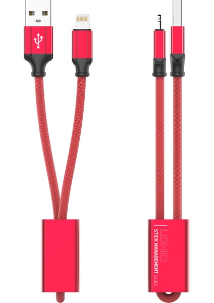 Ldnıo Anahtar Zincirli USB Veri Kablosu Lightning -LC98