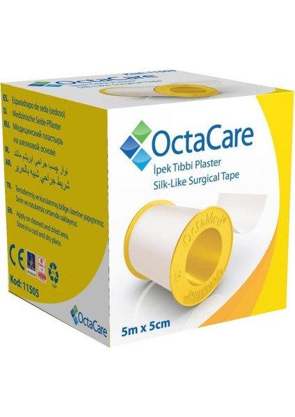 Octacare C1505 Tıbbi Ipek Flaster 5m x 5cm