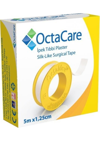 Octacare C1501 Tıbbi Ipek Flaster 5m x 1,25CM