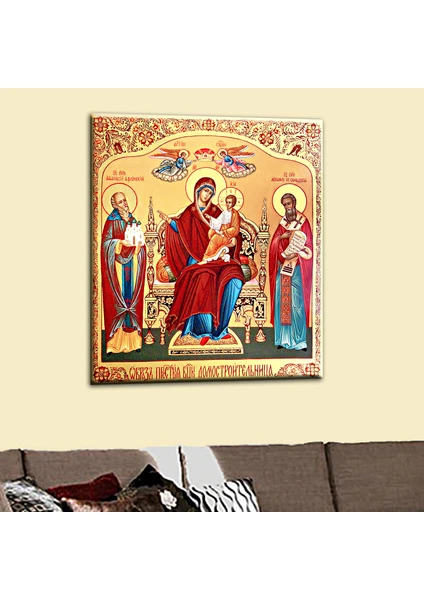 Talya Tablo Jesus Virgin Mary Hz Isa Meryem Ana Kanvas Tablo