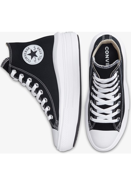 Chuck Taylor All Star Move Platform Hi Kadın Siyah Sneaker 568497C.001