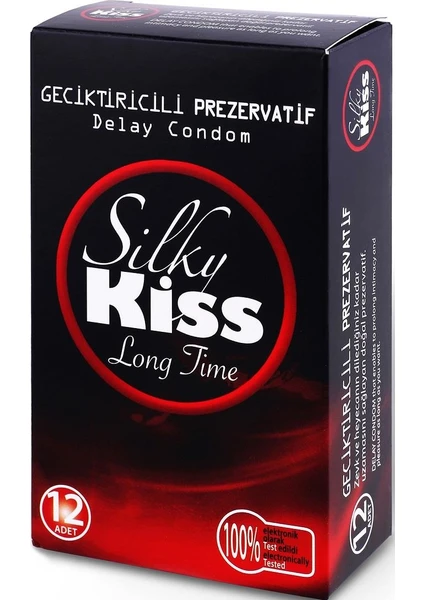 Silky Kiss Long Time Kondom Prezervatif 12'li 1 Paket