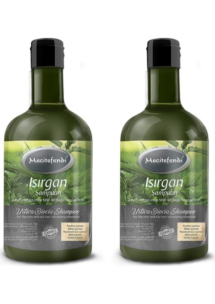 Isırgan Şampuan 400 ml x 2 li