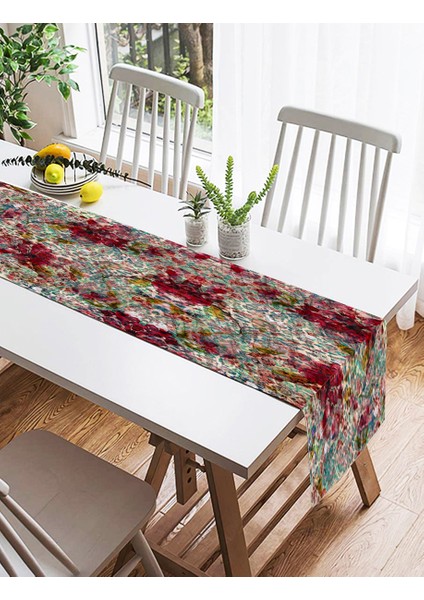 Modern Sanat Tasarımlı Dijital Baskılı Süet Runner fiyatları