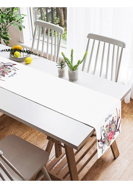 Stay True Motifli Kavaniçe Desenli Dijital Baskılı Süet Runner fiyatları