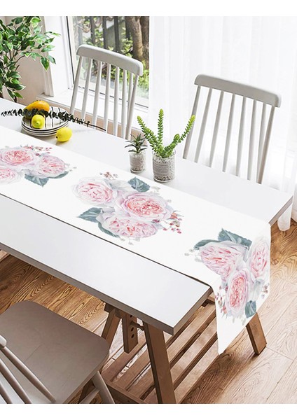 Soluk Çiçek Motifli Modern Baskılı Süet Runner fiyatları