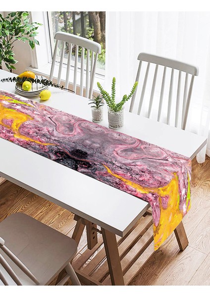 Ebru Motifli Dijital Baskılı Modern Süet Runner fiyatları