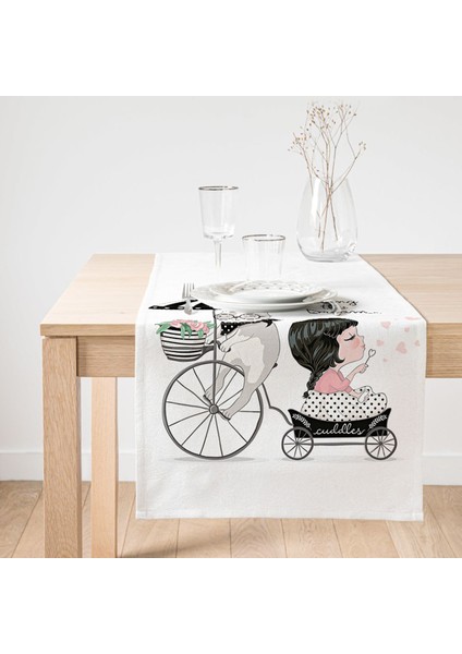 Fashion Girl Dijital Baskılı Modern Süet Runner