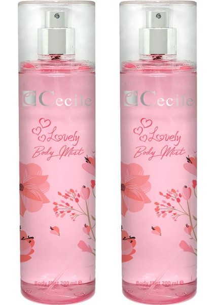 Body Mist Lovely 200 ml X2