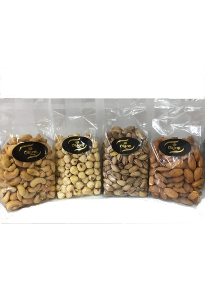 Öktem Kuruyemiş Lüx Karışık Çerez(Antep Fıstığı Badem Fındık Kaju)1 kg