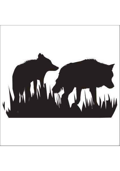 Kurtlar Folyo Sticker 71 100 cm Uzunluk