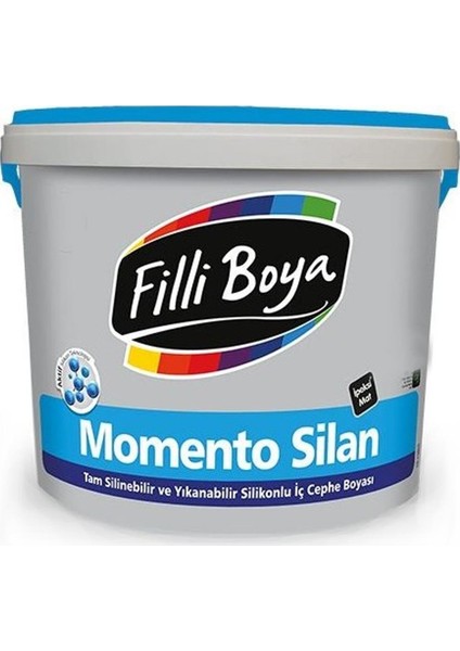 Momento Silan Tam Silinebilir ve Yıkanabilir Silikonlu Ipek Mat Iç Cephe Boyası - 15 Lt. Andezit 35