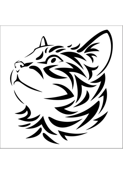 Kedi Folyo Sticker 140 40 cm Uzunluk