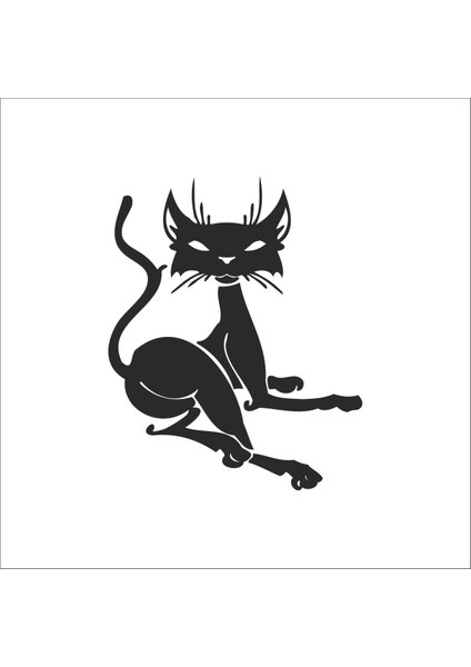 Kedi Folyo Sticker 152 130 cm Uzunluk