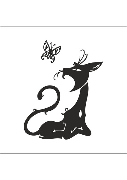 Kedi Folyo Sticker 159 20 cm Uzunluk