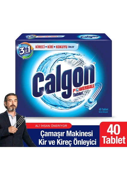 Çamaşır Makinesi Kireç Önleyici Tablet 40'lı