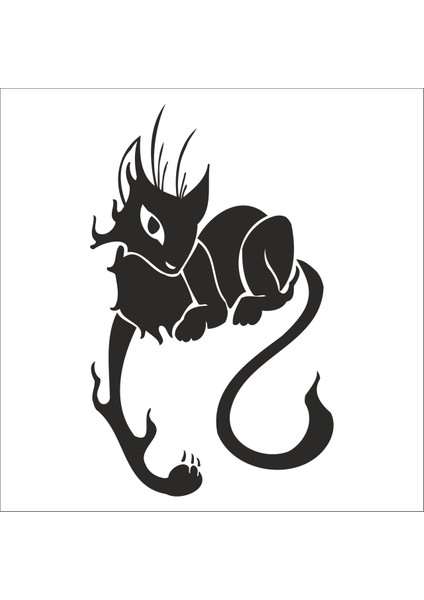 Kedi Folyo Sticker 177 90 cm Uzunluk