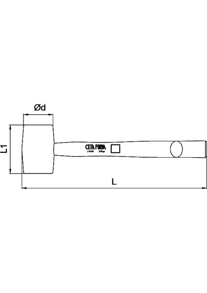 L16-50 Lastik Tokmak (50 Mm)