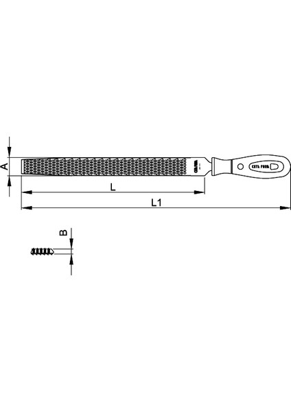 J68-110H Yarım Yuvarlak Törpü - Kalın (250 Mm)