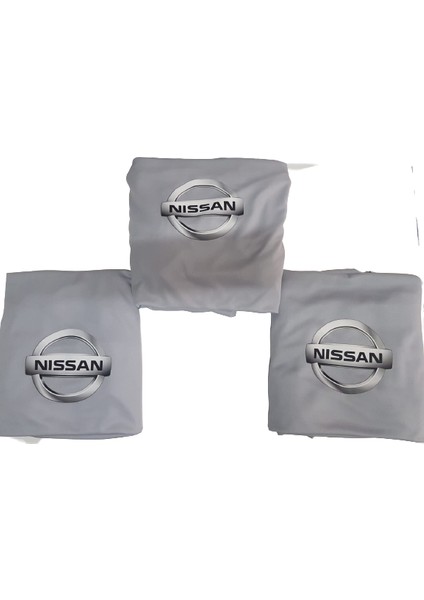 Nissan Amblemli Gri Penye Servis Kılıfı
