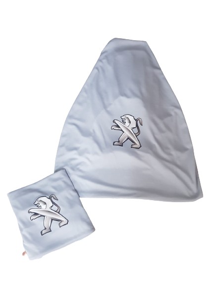 Peugeot Baskılı Gri Penye Servis Kılıfı