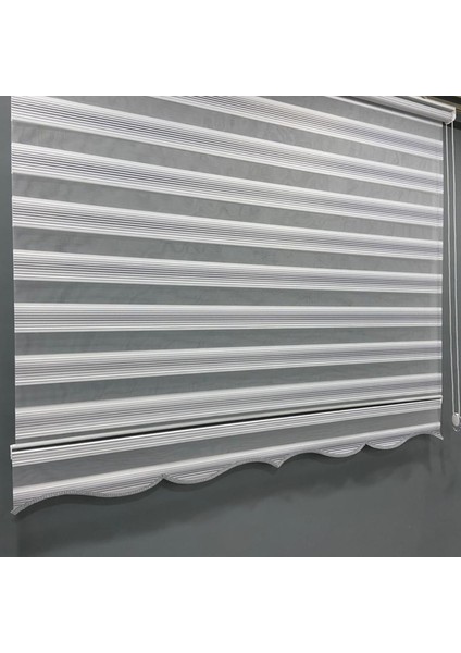 Volper Mekanik VP980 Stor Zebra Perde Gri Etek Dilimli 150 x 200 cm