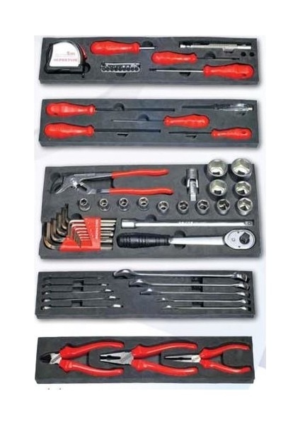 Izeltaş Dolu Takım Çantası 62 Parça Mekanikçi Metal Özel Çantalı 8420005063 modelleri