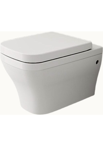 Bagno Bıanco Kanalsız(Rımless) Asma Klozet+Yavaş Kapanan Kapak