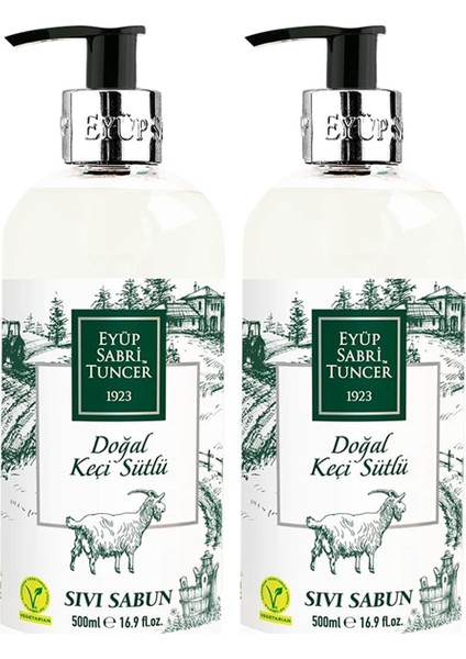 Doğal Keçi Sütlü Sıvı Sabun 500 ml x 2 Adet