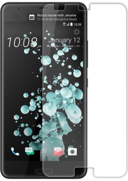 HTC U Ultra Temperli Ekran Koruyucu Cam Şeffaf