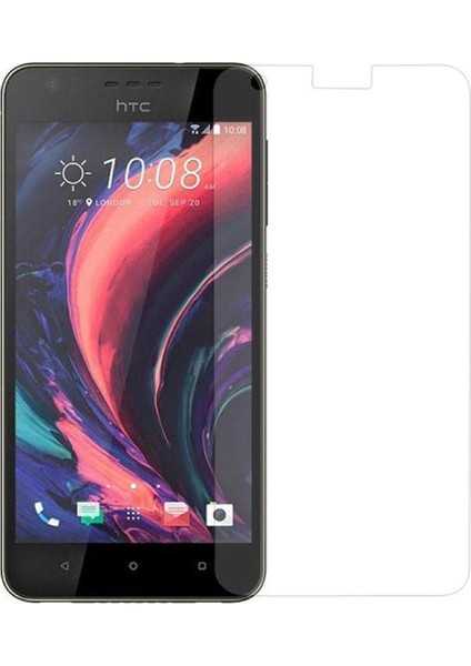 HTC Desire 10 Pro Temperli Ekran Koruyucu Cam Şeffaf