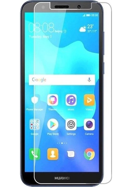 Huawei Y5 Prime 2018 Temperli Ekran Koruyucu Cam Şeffaf