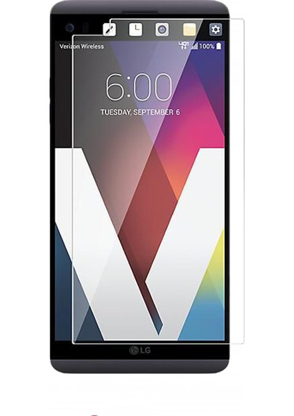 LG V20 Temperli Ekran Koruyucu Cam Şeffaf