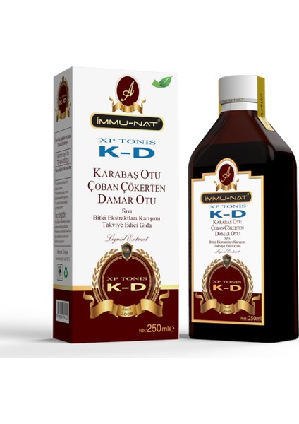 Immunat Xp Tonis Kd 250 ml Karabaş Otu-Çoban Çökerten-Damar Otu Ekstraktı