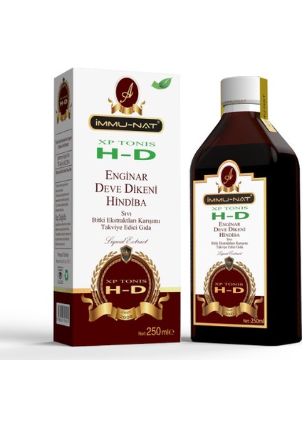 Immunat Xp Tonis Hd 250 ml Deve Dikeni Enginar Hindiba Ekstraktı