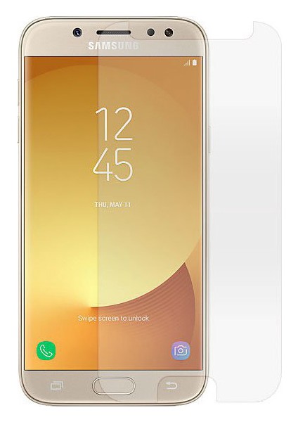 Samsung J5 Pro Temperli Ekran Koruyucu Cam Şeffaf