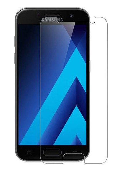 Samsung A5 2017 Temperli Ekran Koruyucu Cam Şeffaf