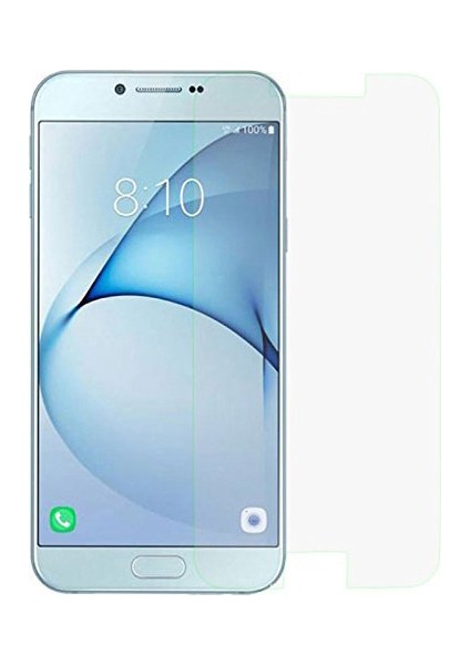 Samsung A8 2016 Temperli Ekran Koruyucu Cam Şeffaf