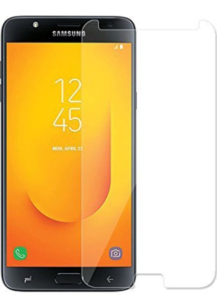 Samsung J7 Duo Temperli Ekran Koruyucu Cam Şeffaf