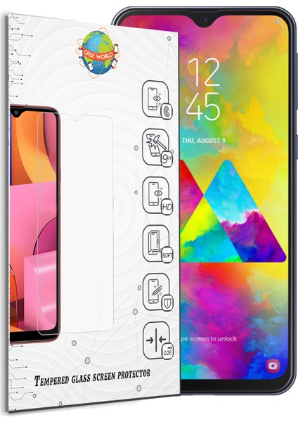 Samsung M20 Temperli Ekran Koruyucu Cam Şeffaf fiyatları
