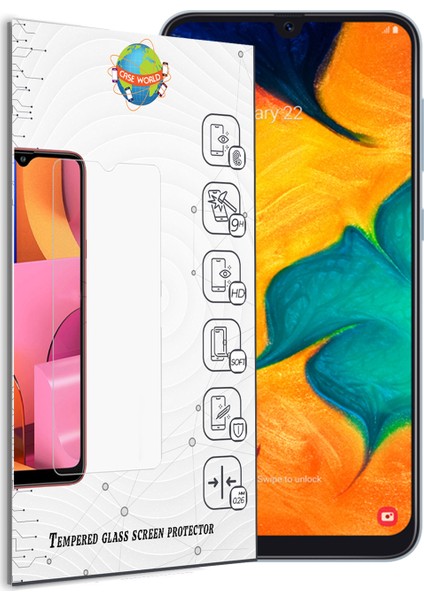 Samsung A30 Temperli Ekran Koruyucu Cam Şeffaf fiyatları