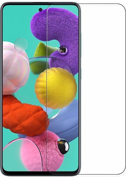 Samsung A51 Temperli Ekran Koruyucu Cam Şeffaf